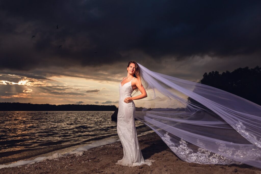 Brautfotoshooting am Einfelder See in Neumünster