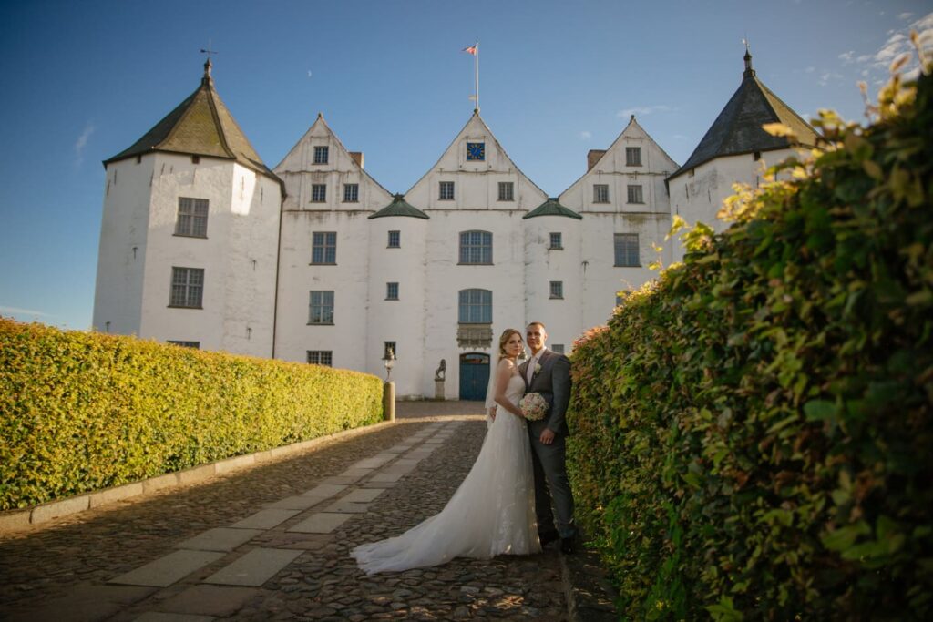 Romantische Hochzeitsfotografie Schloss Glücksburg