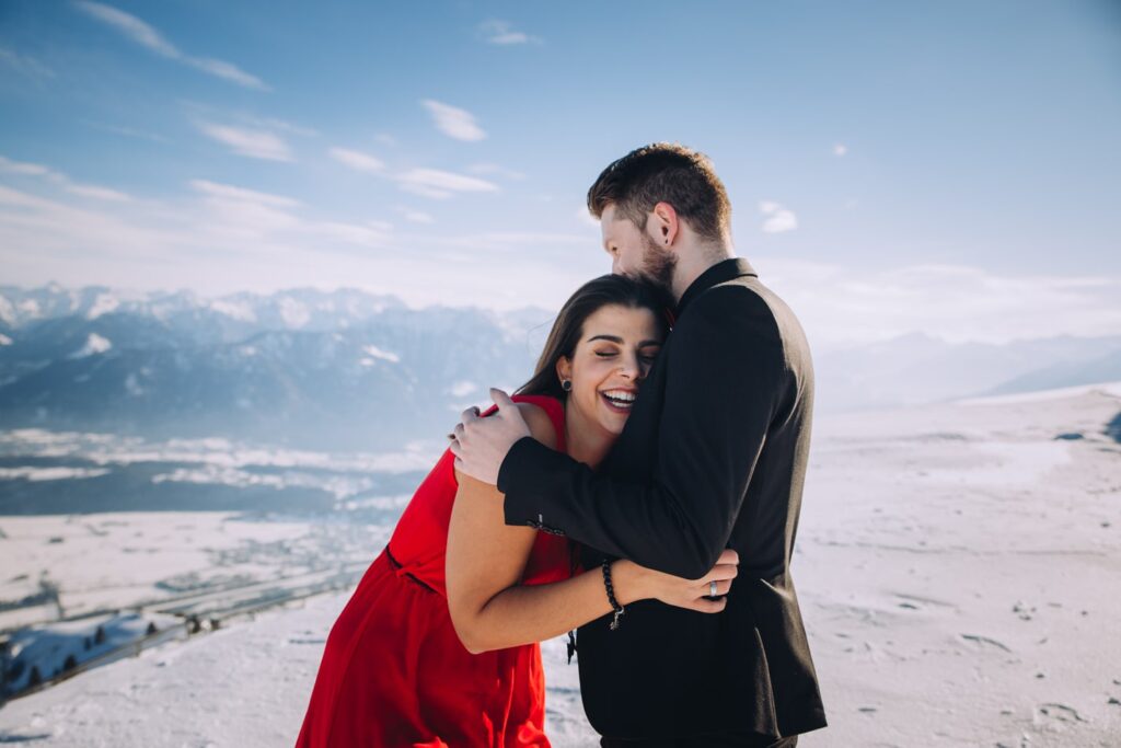Romantische Paar Fotoshooting in der Schweiz